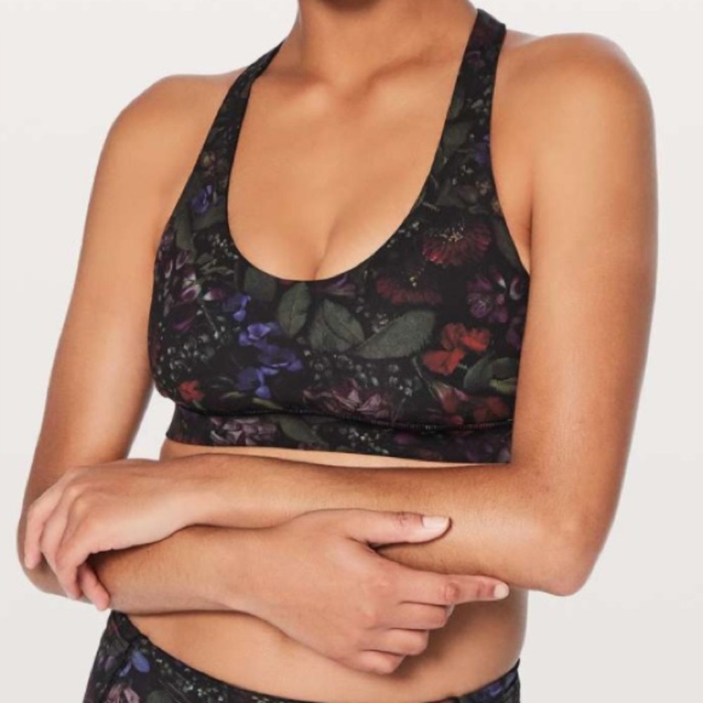 Lululemon Break Free Bra Nulux in Frozen Flourish Multi